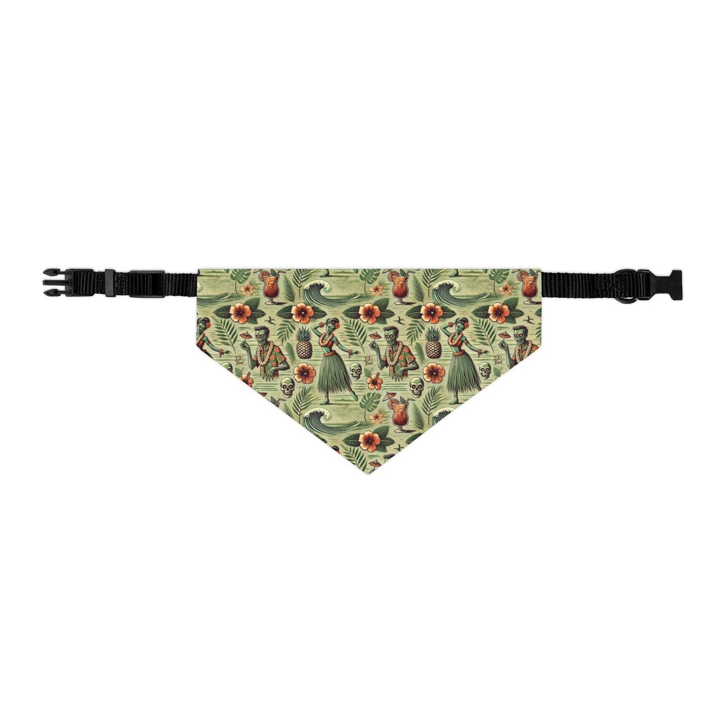 Dead Luau - Zombie Hawaiian Pet Bandana Collar