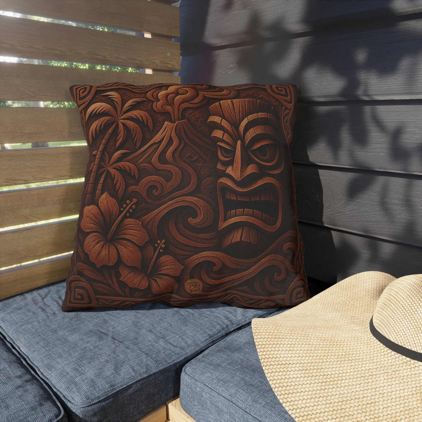 Island Chocolate Factory - Outdoor Throw Pillow