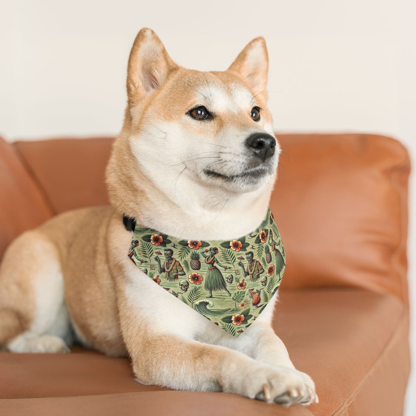 Dead Luau - Zombie Hawaiian Pet Bandana Collar