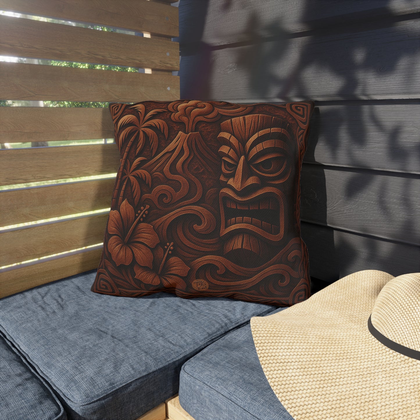 Island Chocolate Factory - Outdoor Throw Pillow