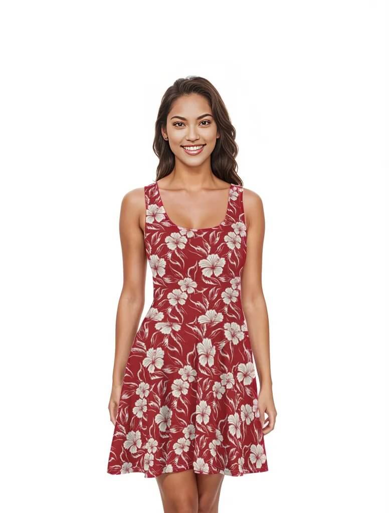 Scarlet Aloha - Hawaiian Dress, M Scarlet Aloha - Hawaiian Dress, M