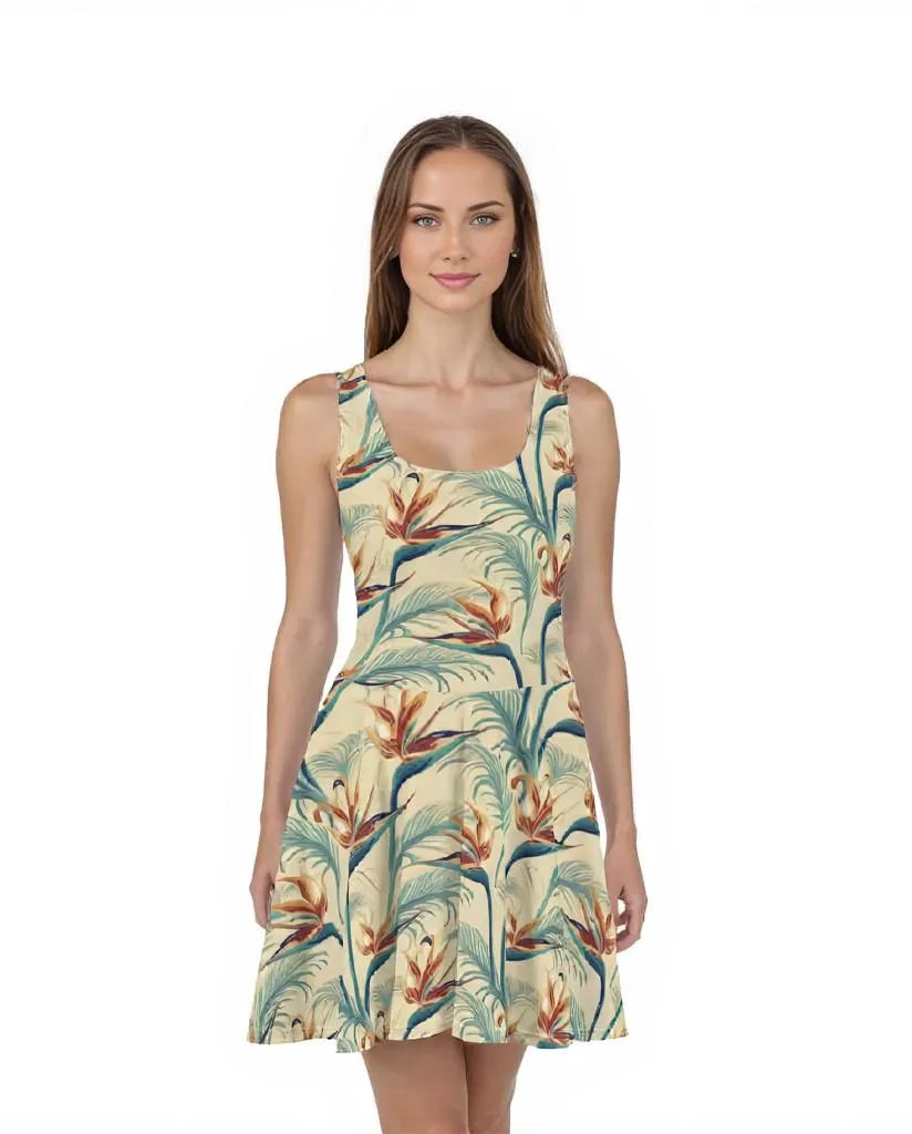 tropical skater dress Tropical Breeze Skater Dress L