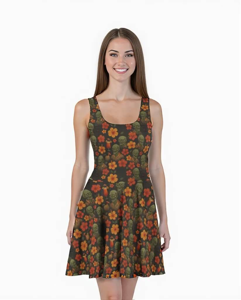 zombie skater dress Zombie Brain Skater Dress