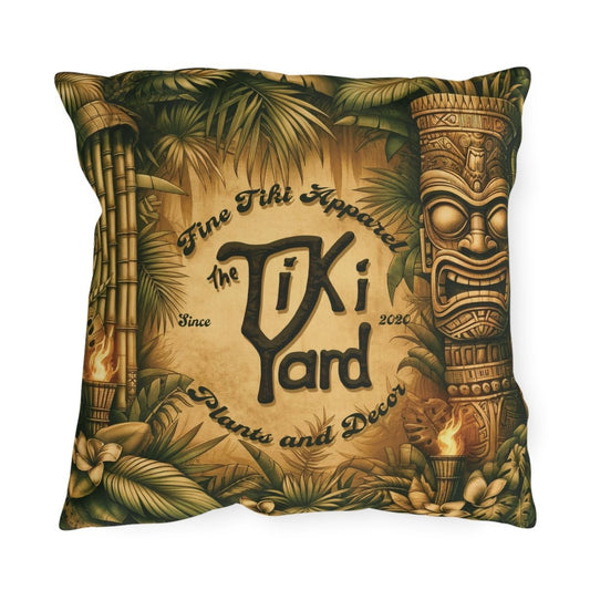 The Tiki Yard - Outdoor Throw Pillow - The Tiki Yard - Outdoor Throw Pillows