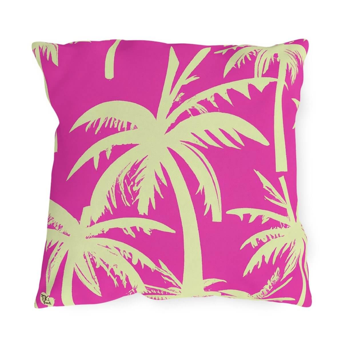 Paradise Pulse - Outdoor Throw Pillow - The Tiki Yard - Outdoor Throw Pillows