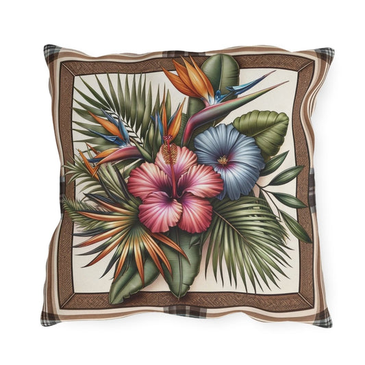 Alohas Sonata - Outdoor Throw Pillow - The Tiki Yard - Outdoor Throw Pillows