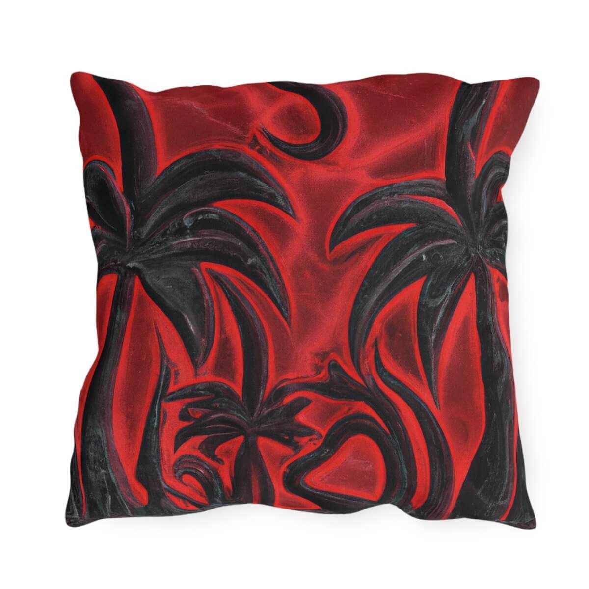 Volcanic Shadows - Outdoor Throw Pillow - The Tiki Yard - Outdoor Throw Pillows