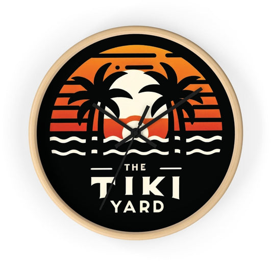 The Tiki Yard - Wall Clock - The Tiki Yard - Wall Clocks