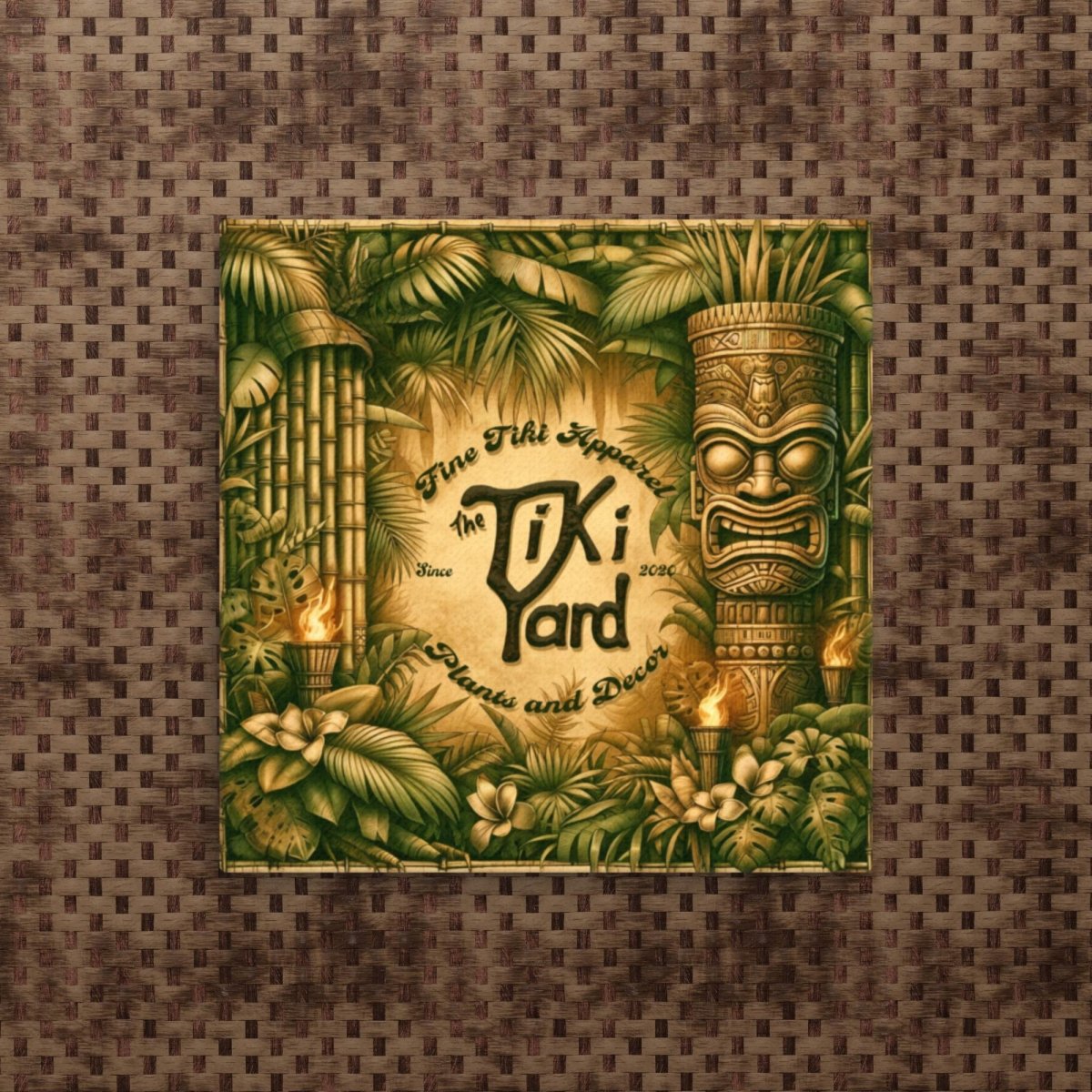 The Tiki Yard Promo - Thin Canvas Print - The Tiki Yard - Wall Art