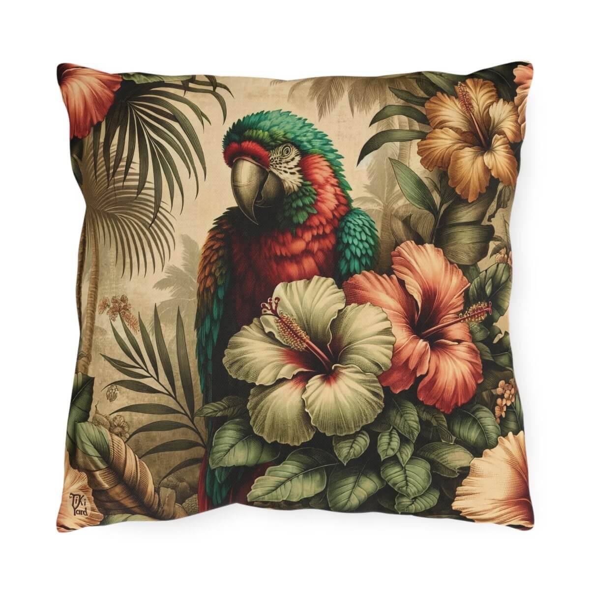 Island Huakaʻi - Outdoor Throw Pillow - The Tiki Yard - Outdoor Throw Pillows