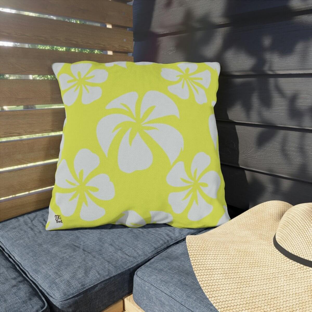 Island Delight - Outdoor Throw Pillow - The Tiki Yard - Outdoor Throw Pillows