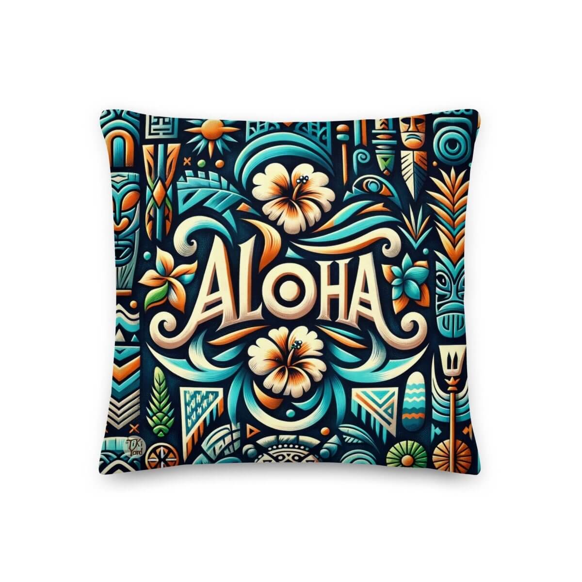Island Spirit - Indoor Throw Pillow - The Tiki Yard - Indoor Throw Pillows