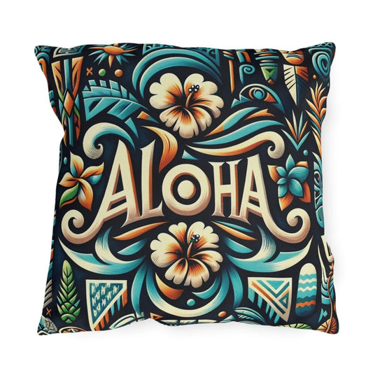 Island Spirit - Outdoor Throw Pillow - The Tiki Yard - Outdoor Throw Pillows
