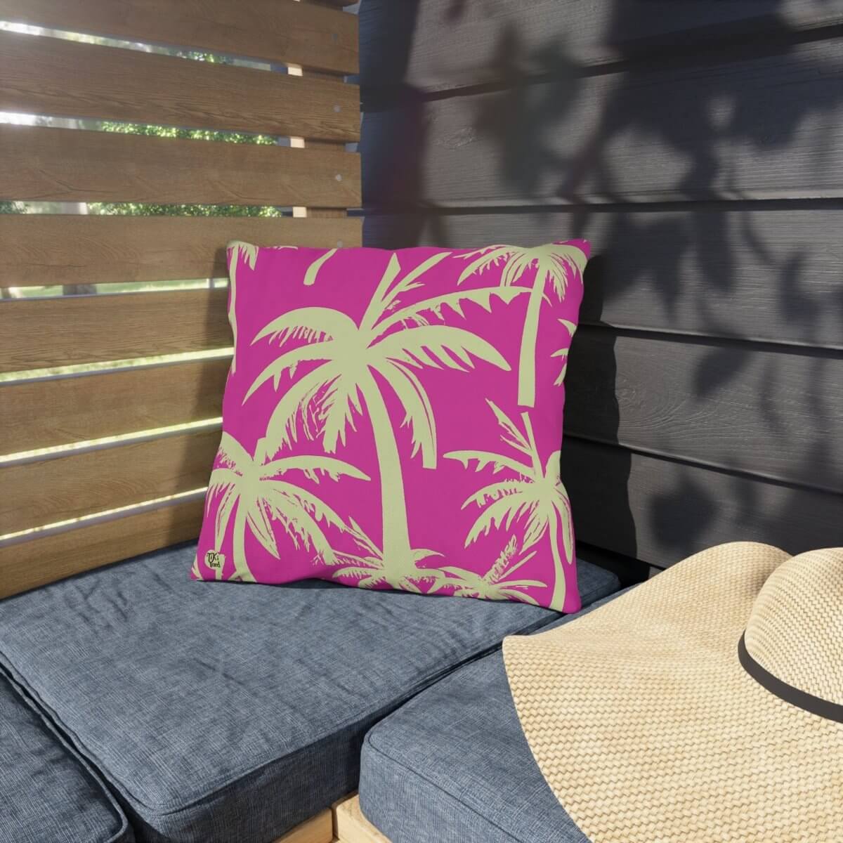 Paradise Pulse - Outdoor Throw Pillow - The Tiki Yard - Outdoor Throw Pillows