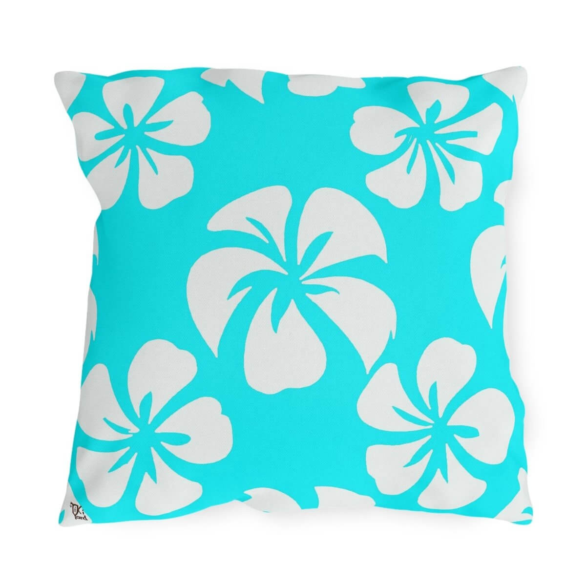 Sea Flowers - Outdoor Throw Pillow - The Tiki Yard - Outdoor Throw Pillows