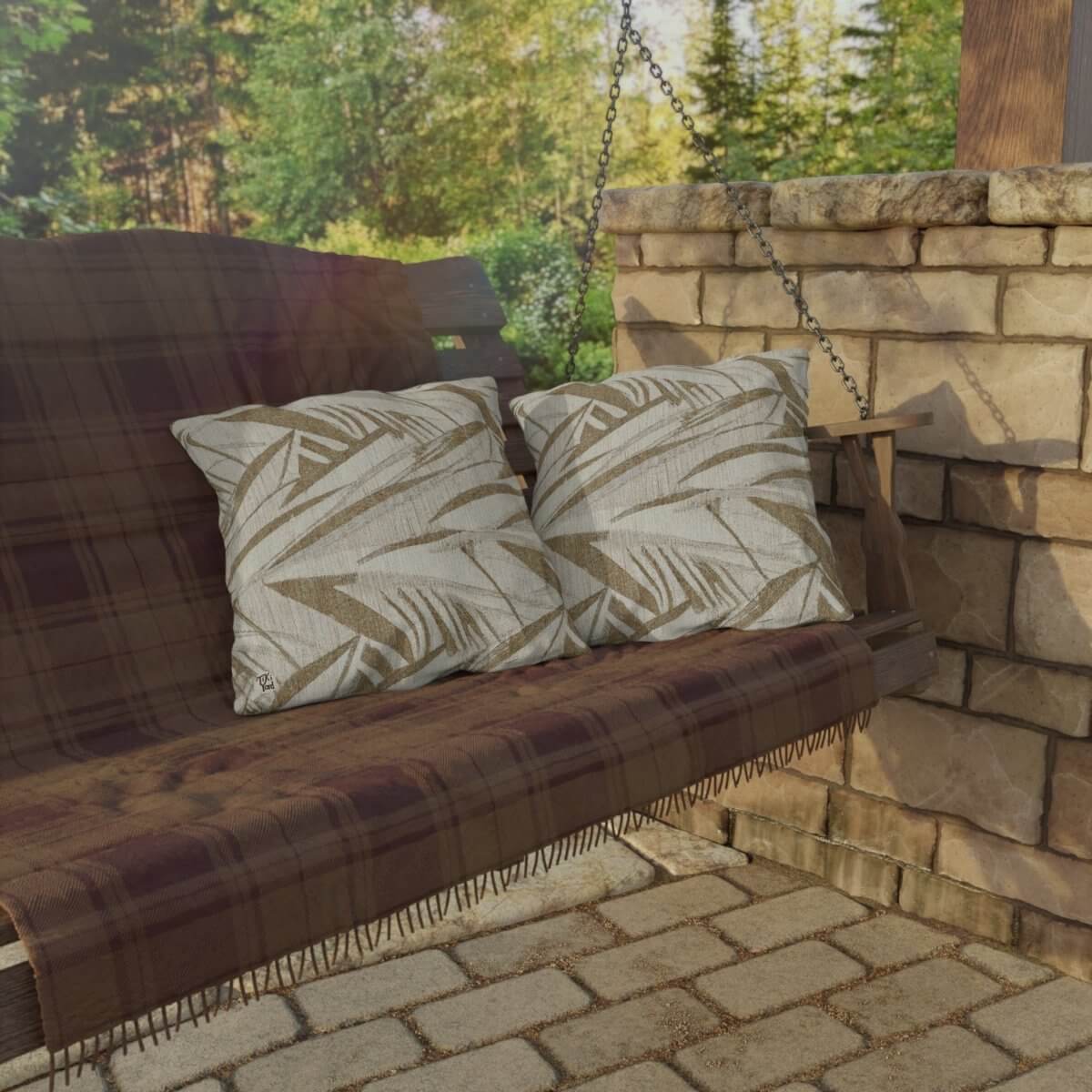 Island Whisper - Outdoor Throw Pillow - The Tiki Yard - Outdoor Throw Pillows