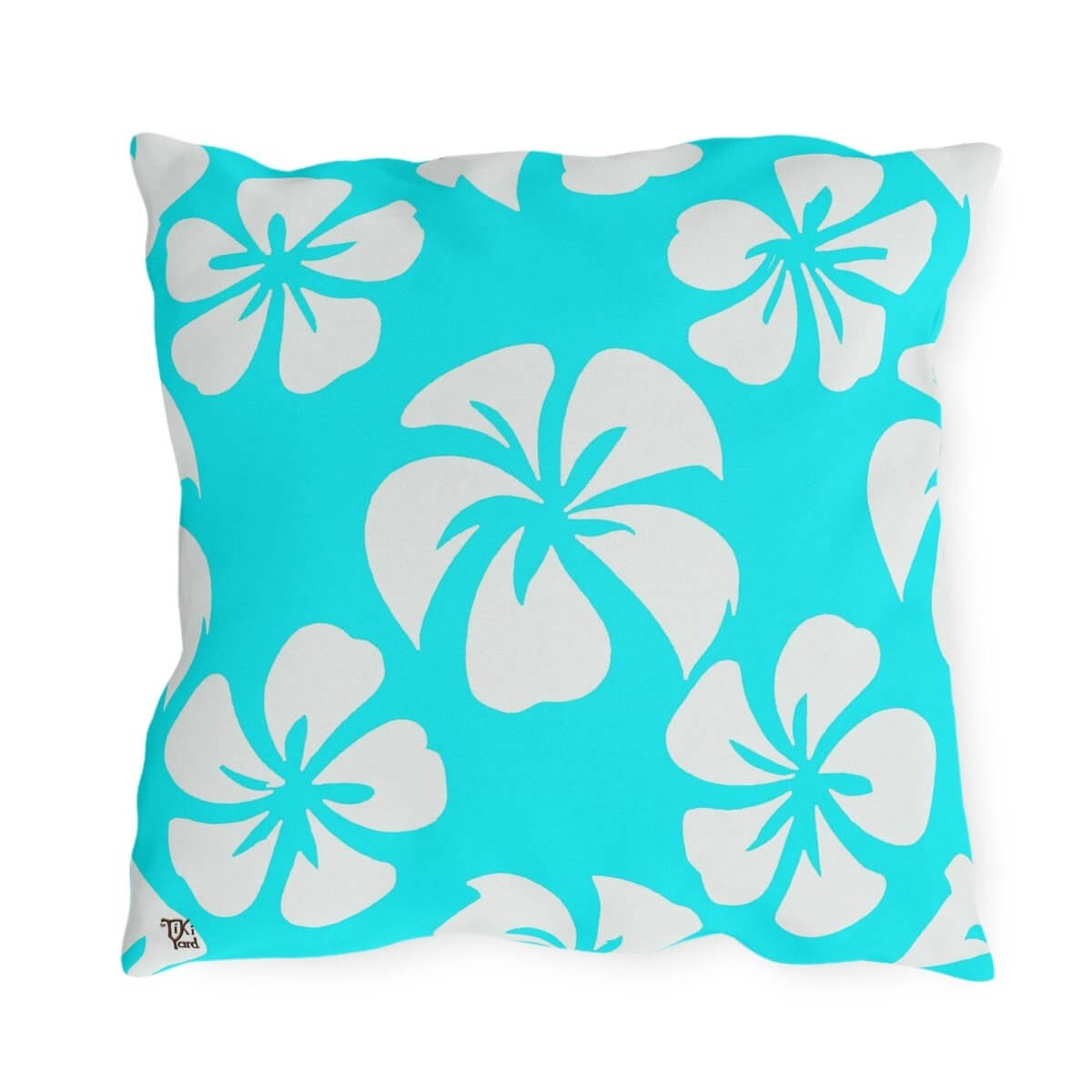 Sea Flowers - Outdoor Throw Pillow - The Tiki Yard - Outdoor Throw Pillows