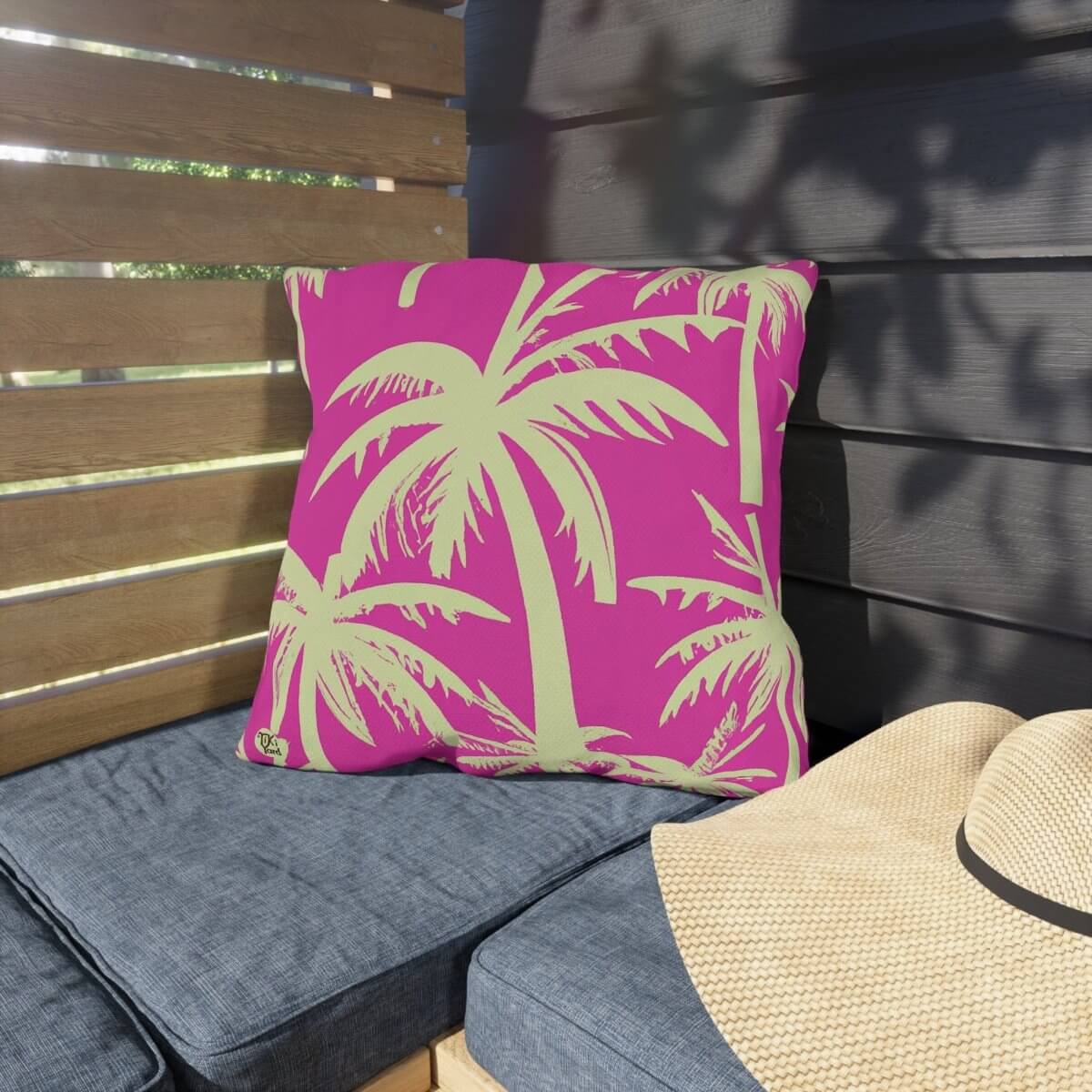 Paradise Pulse - Outdoor Throw Pillow - The Tiki Yard - Outdoor Throw Pillows