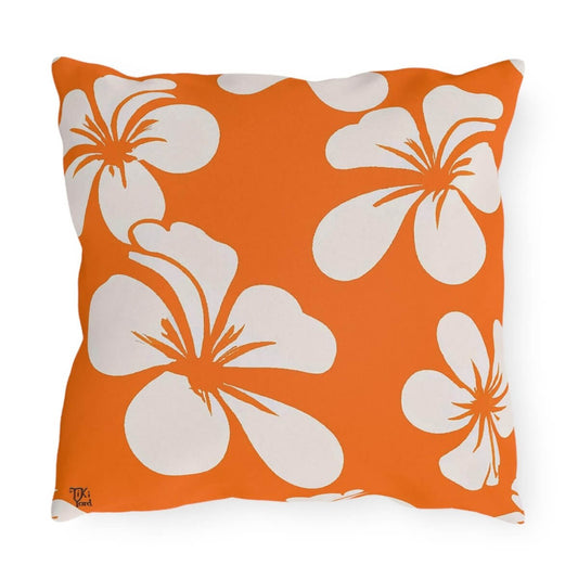 Orange Blossom - Outdoor Throw Pillow - The Tiki Yard - Outdoor Throw Pillows