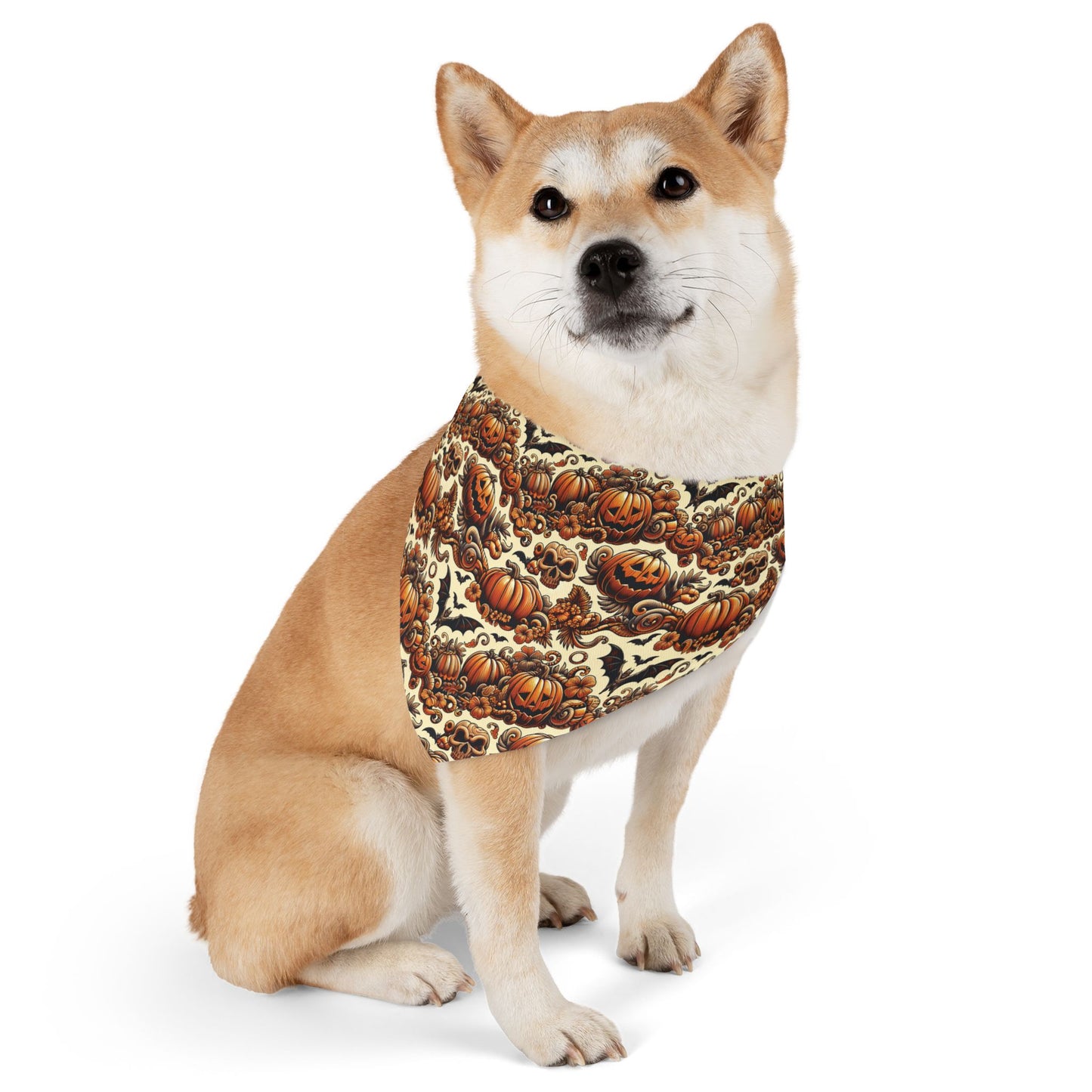 Halloween Luau - Halloween Hawaiian Pet Bandana Collar