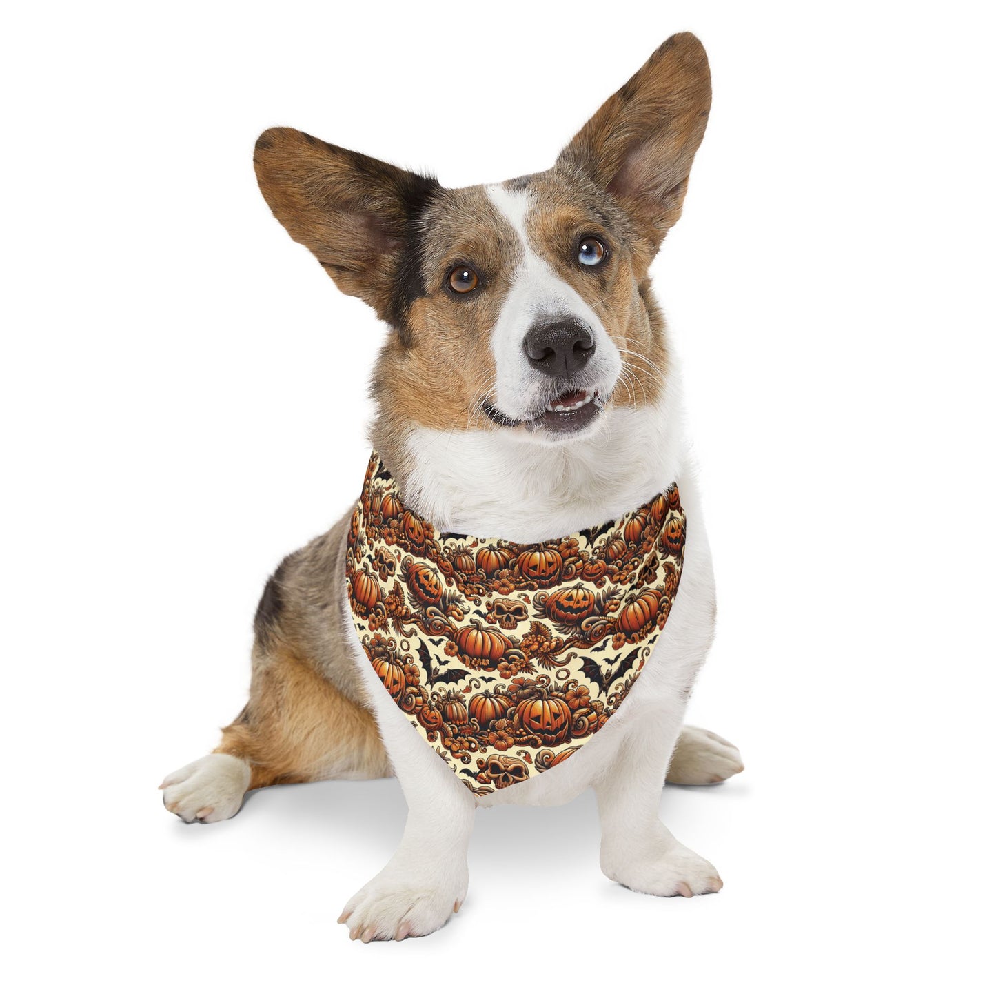 Halloween Luau - Halloween Hawaiian Pet Bandana Collar