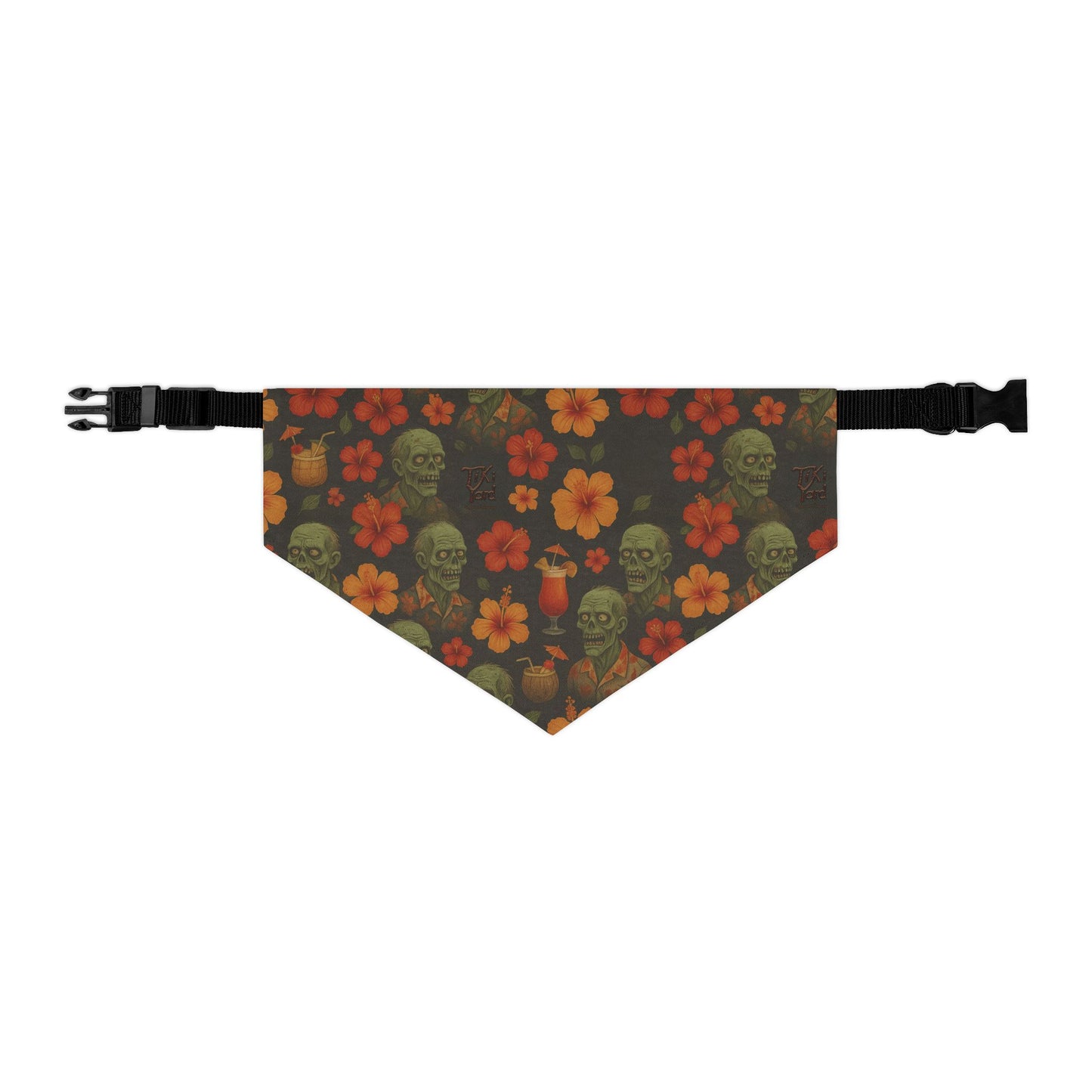 Zombie Aloha - Zombie Hawaiian Pet Bandana Collar
