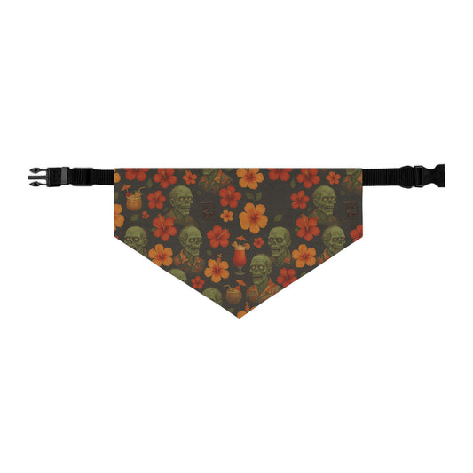 Zombie Aloha - Zombie Hawaiian Pet Bandana Collar
