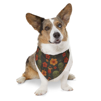 Zombie Aloha - Zombie Hawaiian Pet Bandana Collar