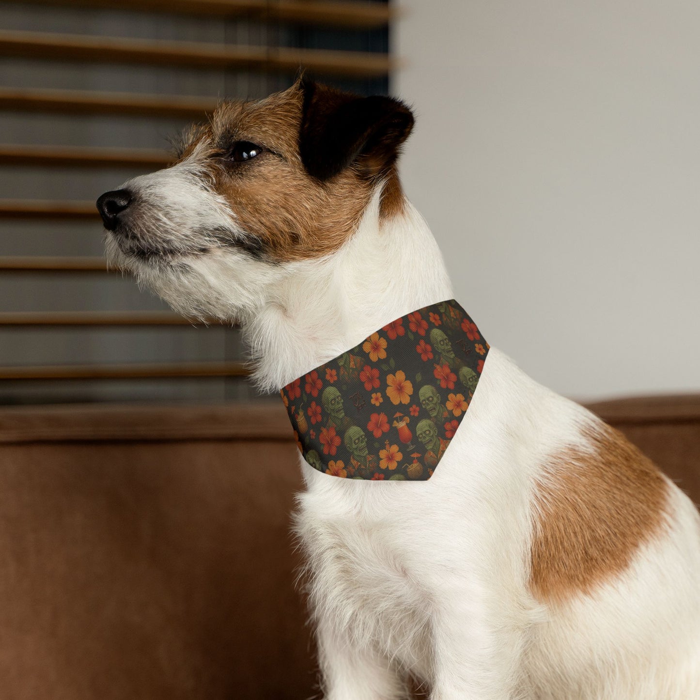 Zombie Aloha - Zombie Hawaiian Pet Bandana Collar