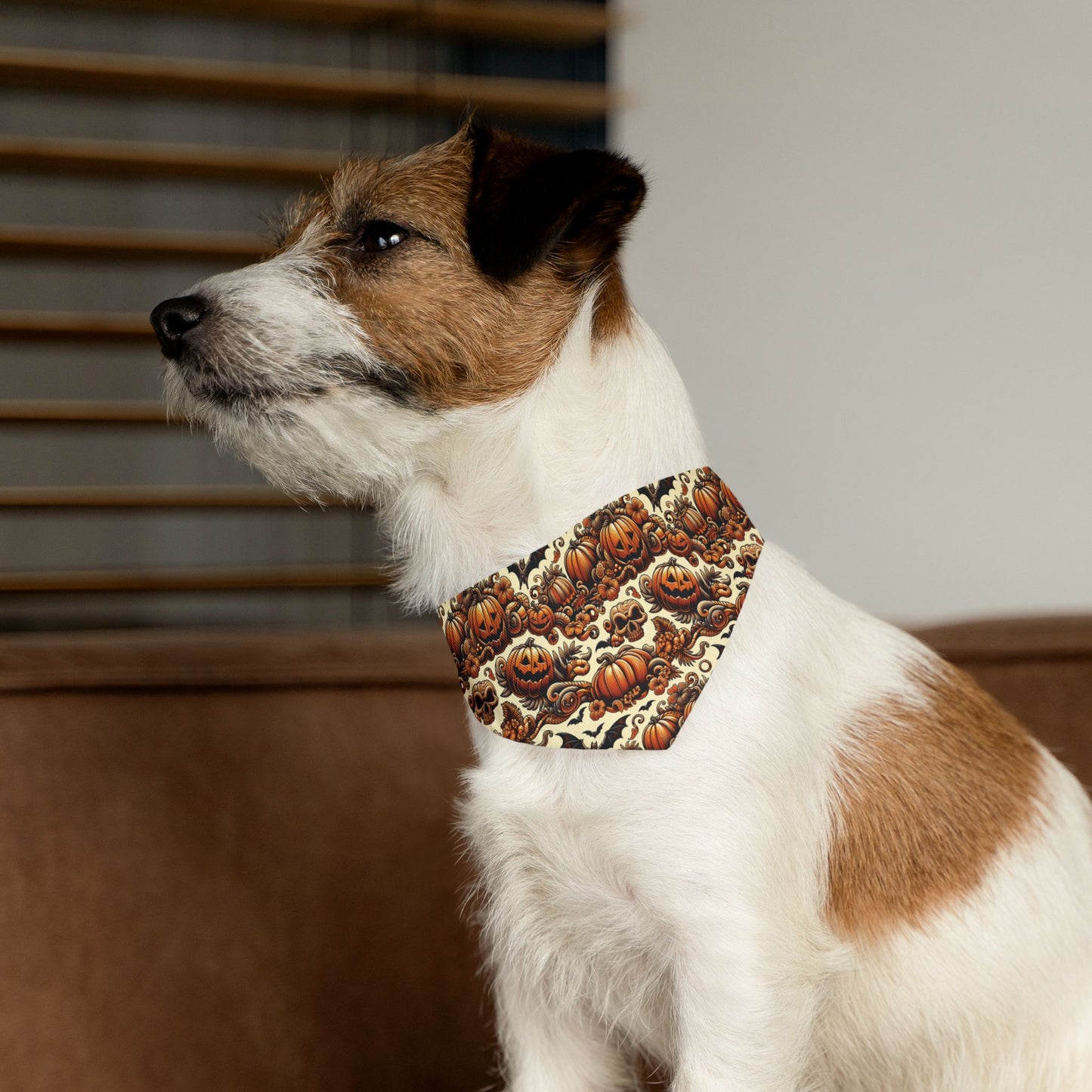 Halloween Luau - Halloween Hawaiian Pet Bandana Collar