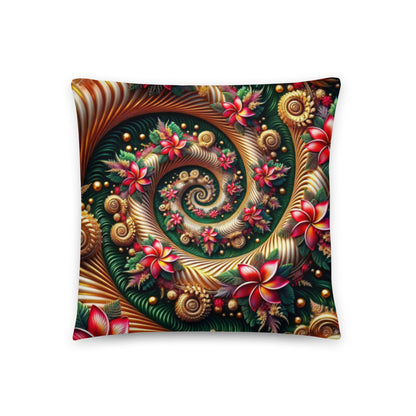 Aloha Vortex - Indoor Christmas Throw Pillow