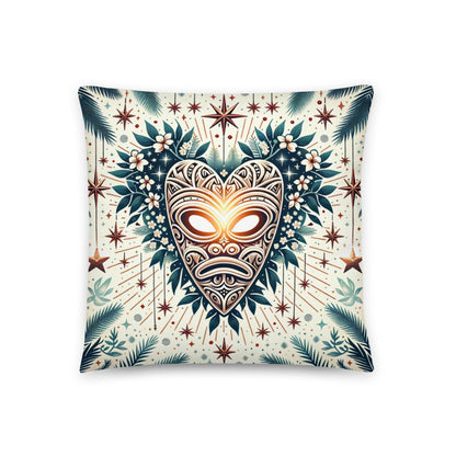 Tiki Noel - Indoor Christmas Throw Pillow