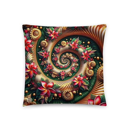 Aloha Vortex - Indoor Christmas Throw Pillow