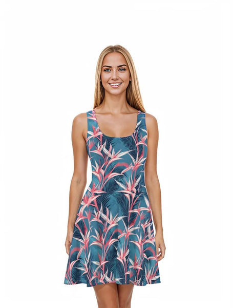 loose brightly coloured hawaiian dress Hauoli Glow