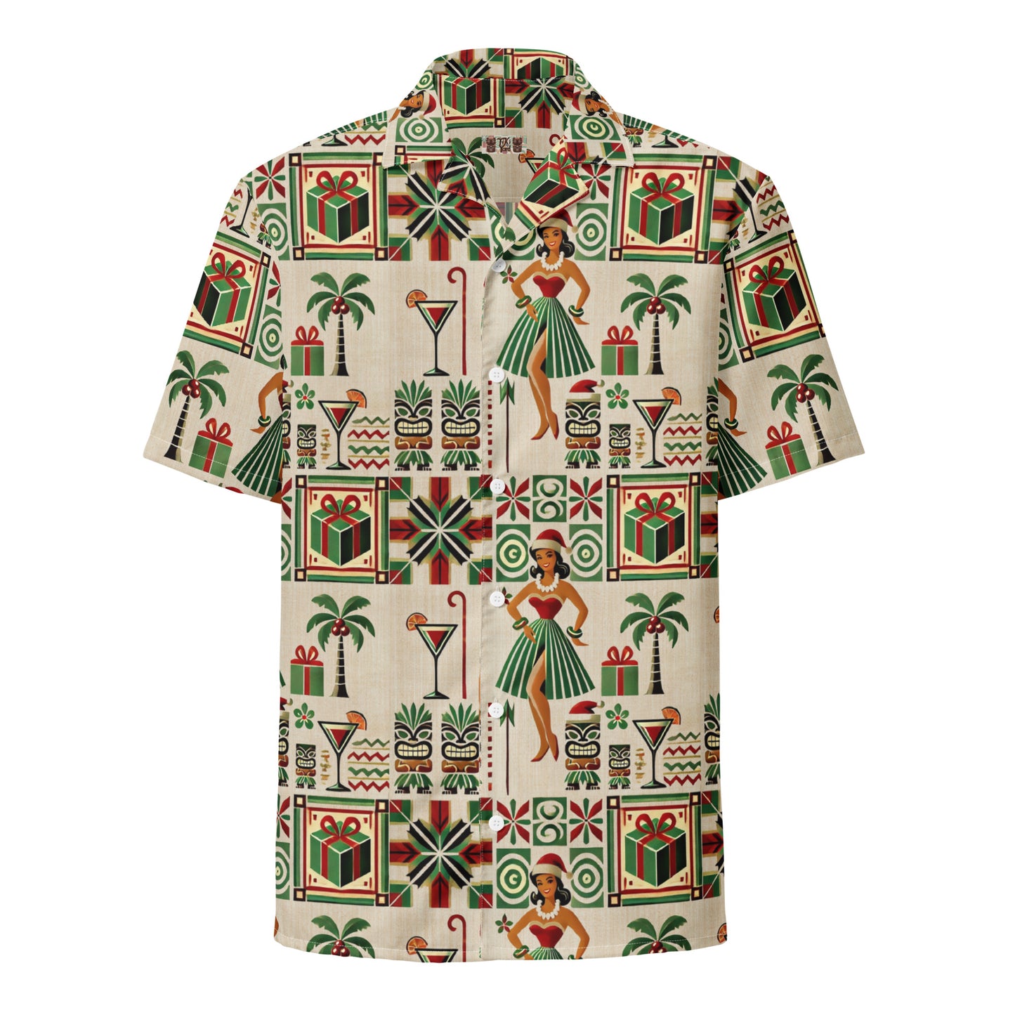 Tiki Christmas - Christmas Hawaiian Shirt