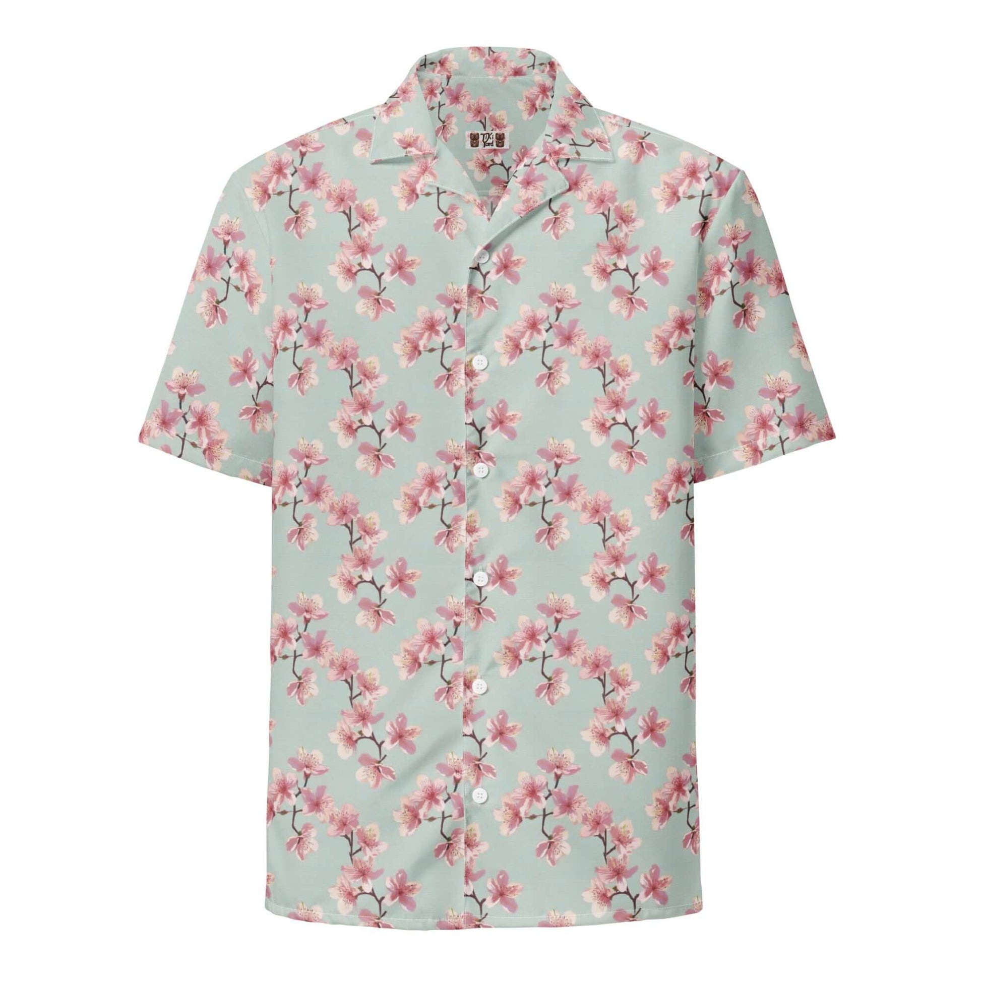 cherry blossom dress shirt Rhoback Cherry Bloom | Performance | Cherry Bloom - Lotus Pink/White Men's Short Sleeve Performance Polo