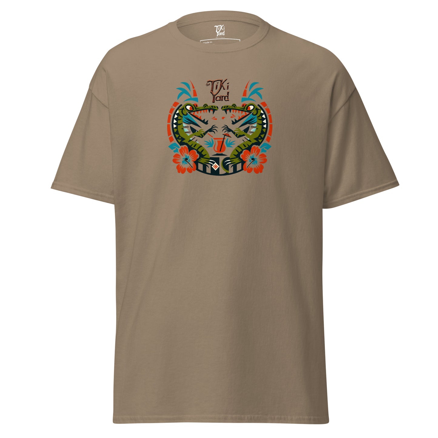 Tiki Yard Crocodiles - Men's T-Shirt