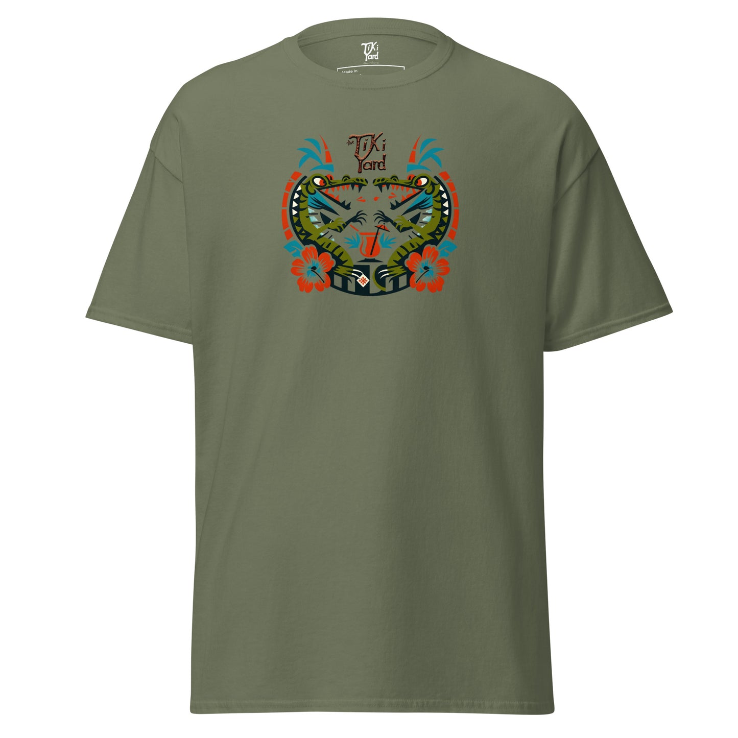 Tiki Yard Crocodiles - Men's T-Shirt