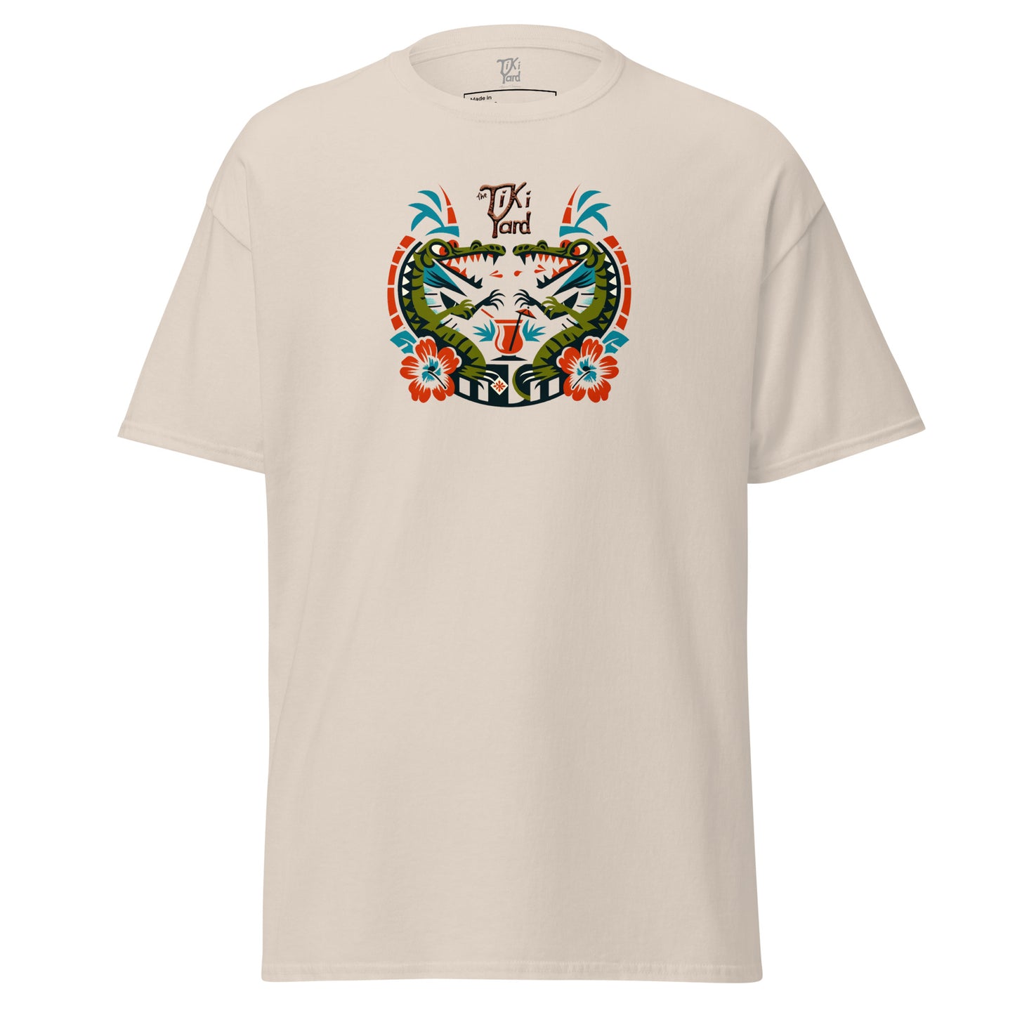 Tiki Yard Crocodiles - Men's T-Shirt