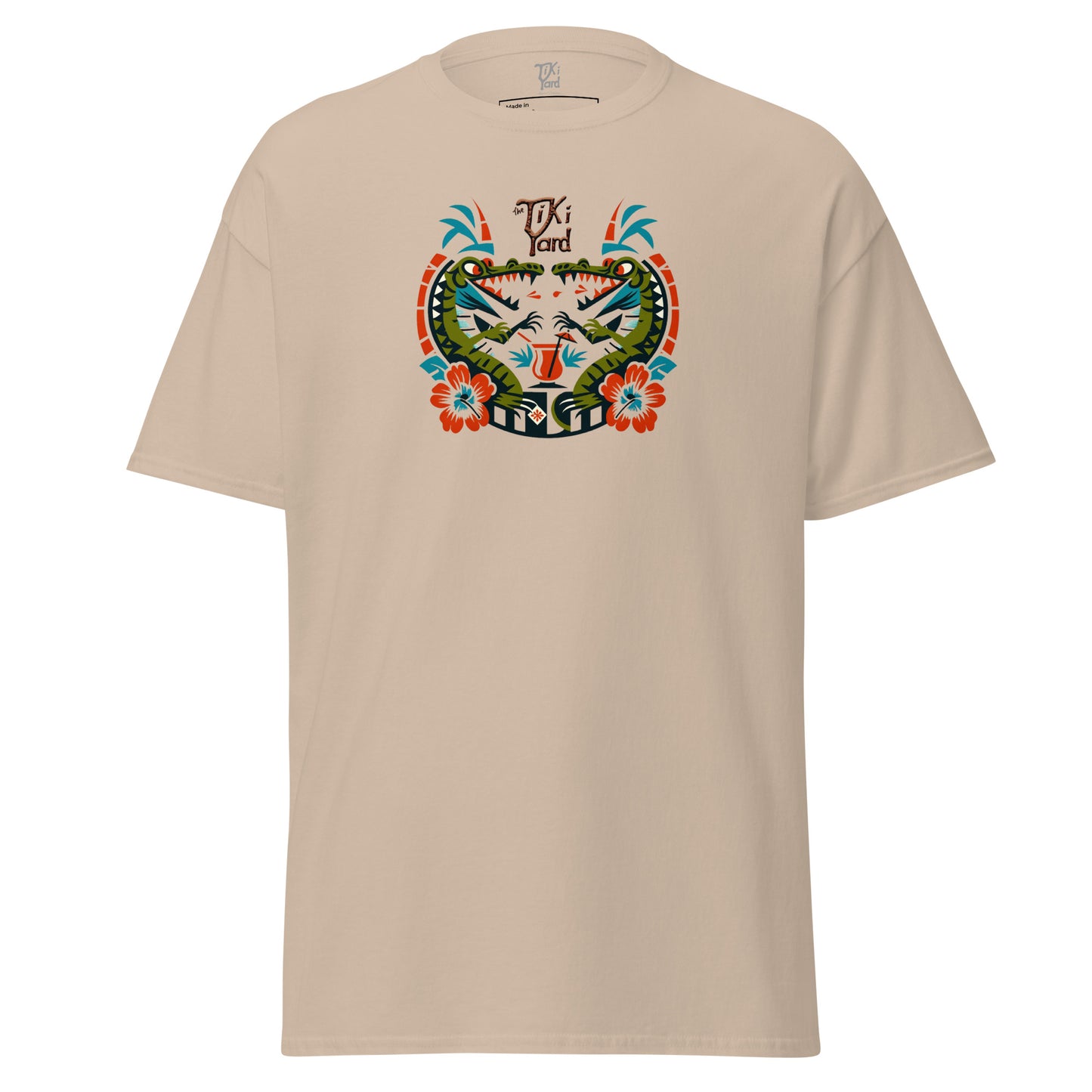 Tiki Yard Crocodiles - Men's T-Shirt