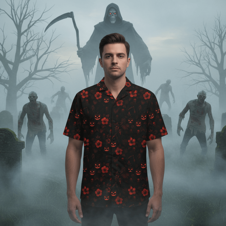 Reapers Aloha Hawaiian Shirt Lifestyle Photo