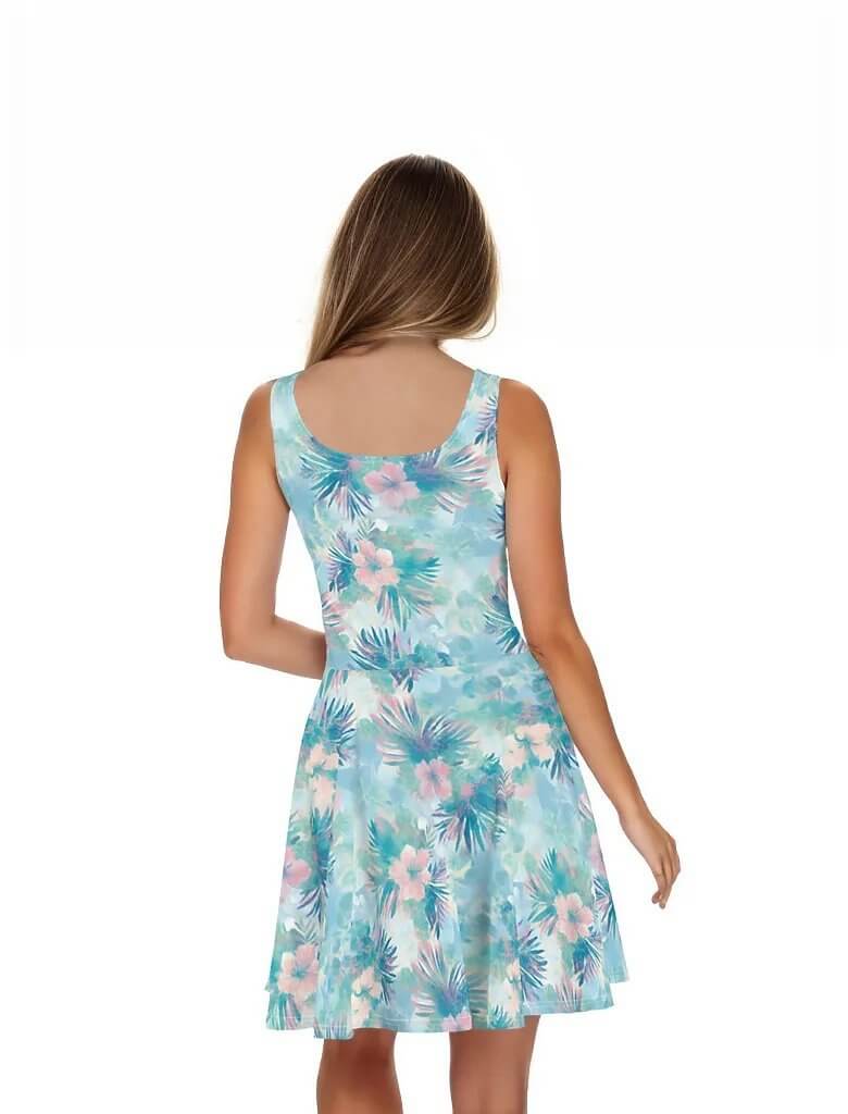 Dreamy Aloha - Hawaiian Dress - The Tiki Yard - Women's Hawaiian Skater Dress