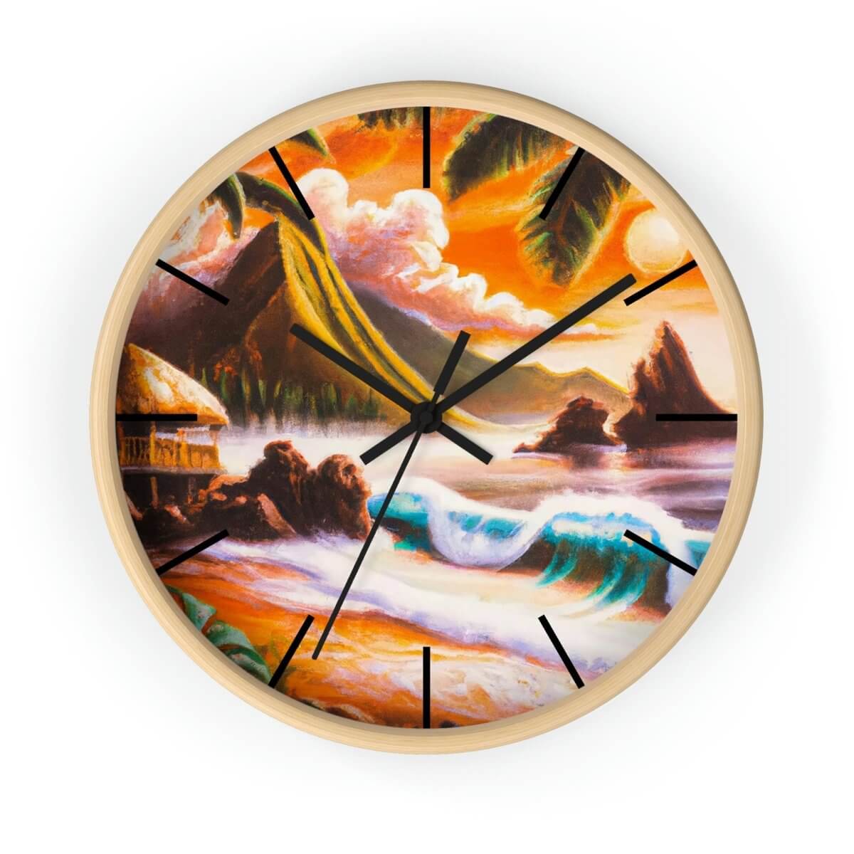 Dream Time - Wall Clock - The Tiki Yard - Wall Clocks