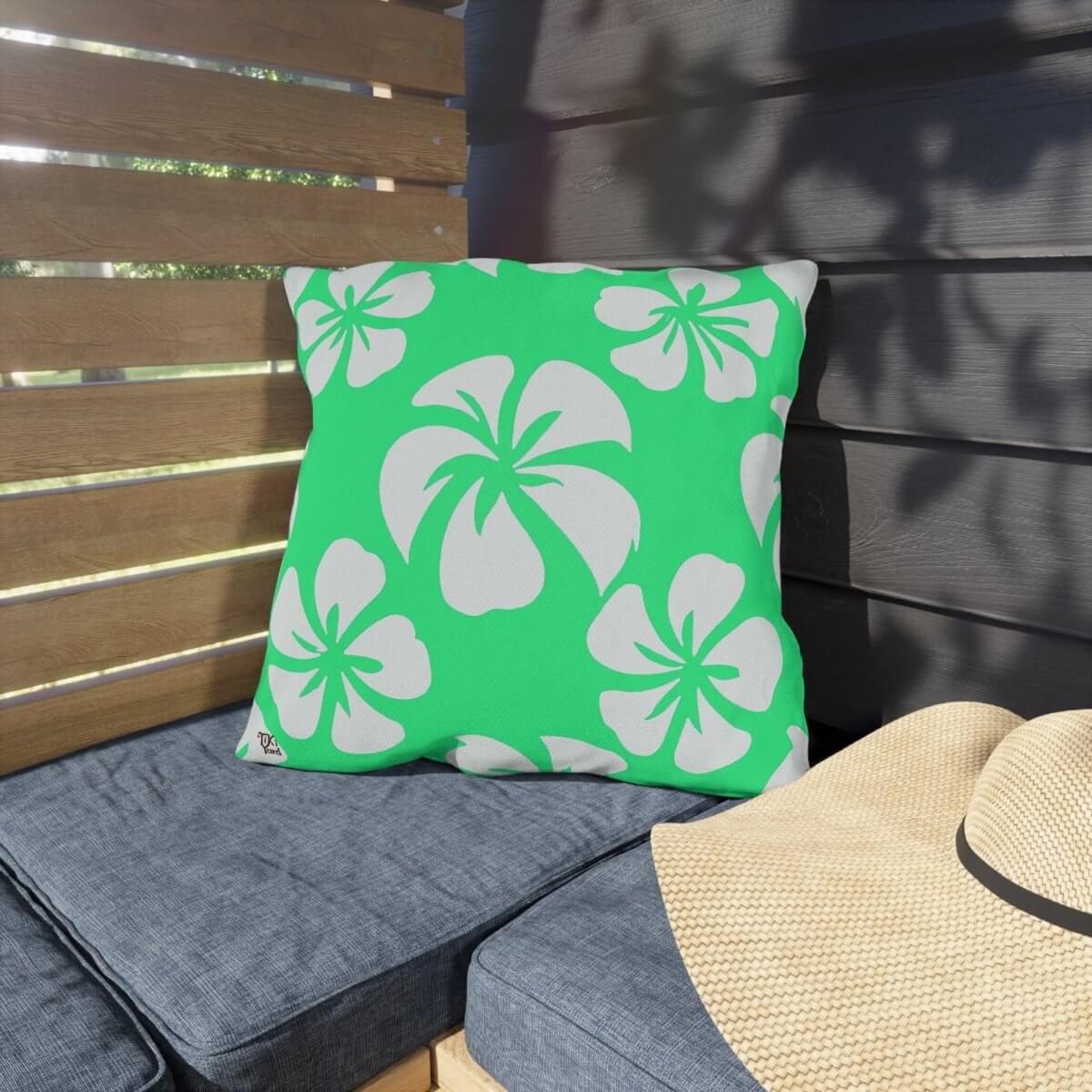 Pacific Breeze - Outdoor Throw Pillow - The Tiki Yard - Outdoor Throw Pillows