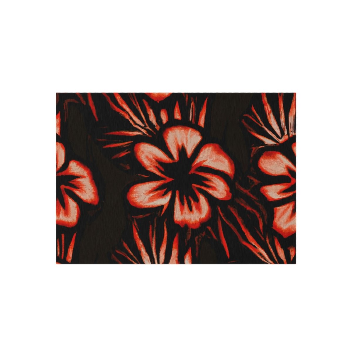 Sunset Blooms - Outdoor Rug - The Tiki Yard - Outdoor Rugs