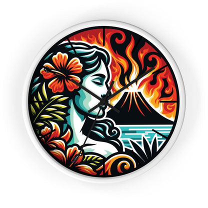 Burning Desire - Wall Clock - The Tiki Yard - Wall Clocks