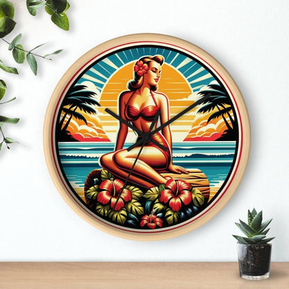 Sunset Dreams - Wall Clock - The Tiki Yard - Wall Clocks