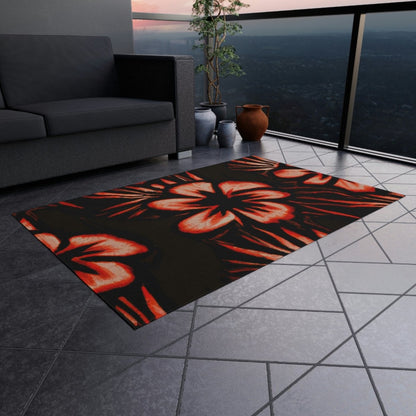 Sunset Blooms - Outdoor Rug - The Tiki Yard - Outdoor Rugs