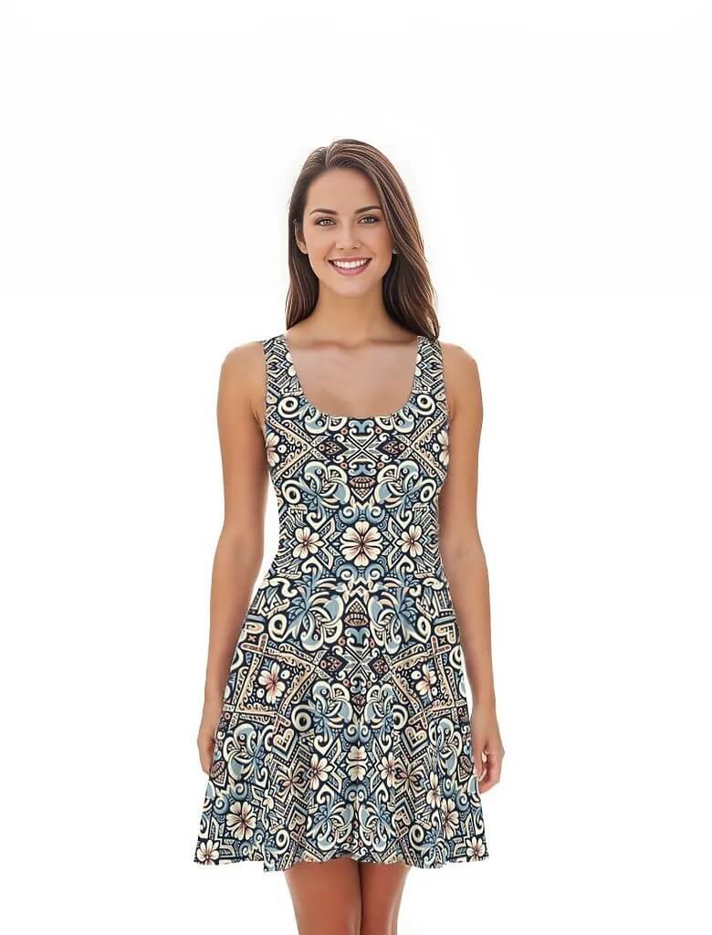 Moana Breeze - Hawaiian Dress - The Tiki Yard - Women's Hawaiian Skater Dress