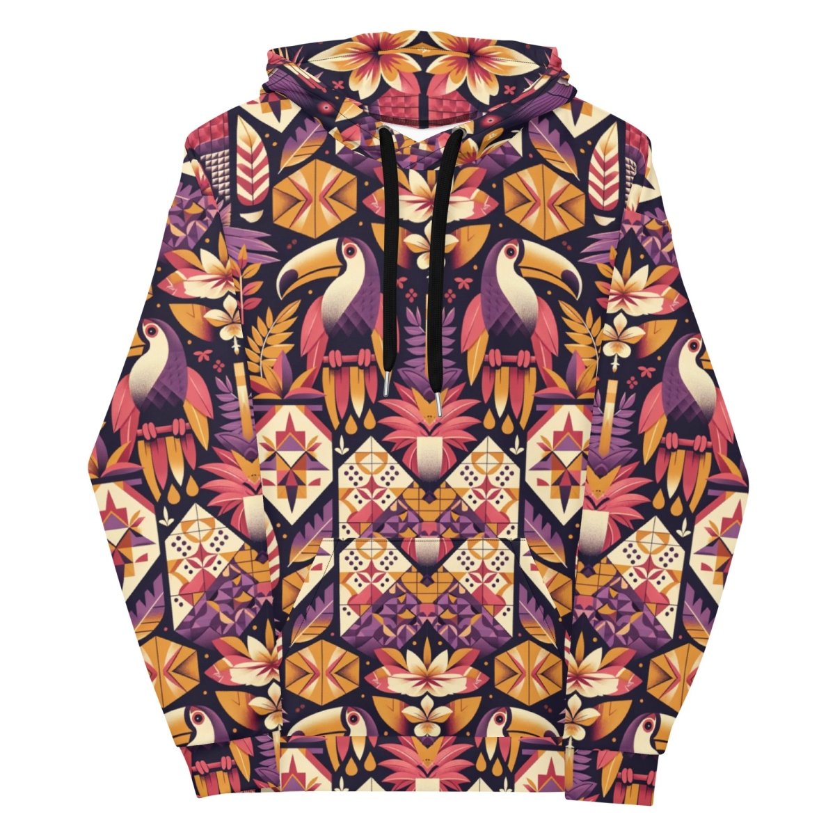 Toucan Serenade - Women's Hoodie - The Tiki Yard - Women's Hawaiian Hoodie